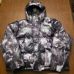 Puma x Kidsuper All Over Print Puffer Jacket 626704 01 Black Men's Size L